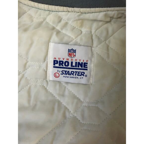 VTG PRO LINE By STARTER NFL Philadelphia Eagles size L-Kelly Green Satin Jacket - Picture 5 of 10